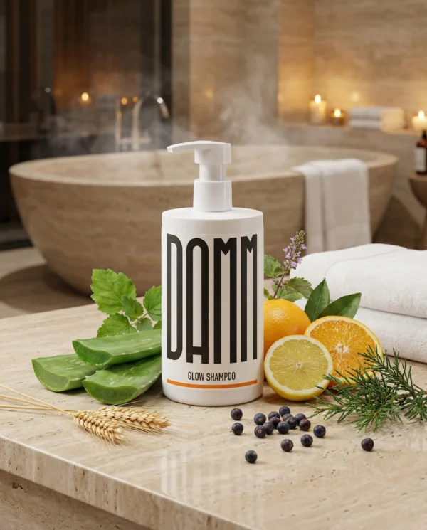 Glow Shampoo fra Damm Cosmetics