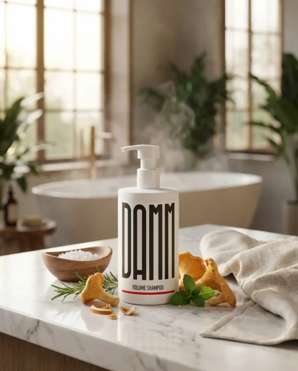 Volume Shampoo fra Damm Cosmetics.